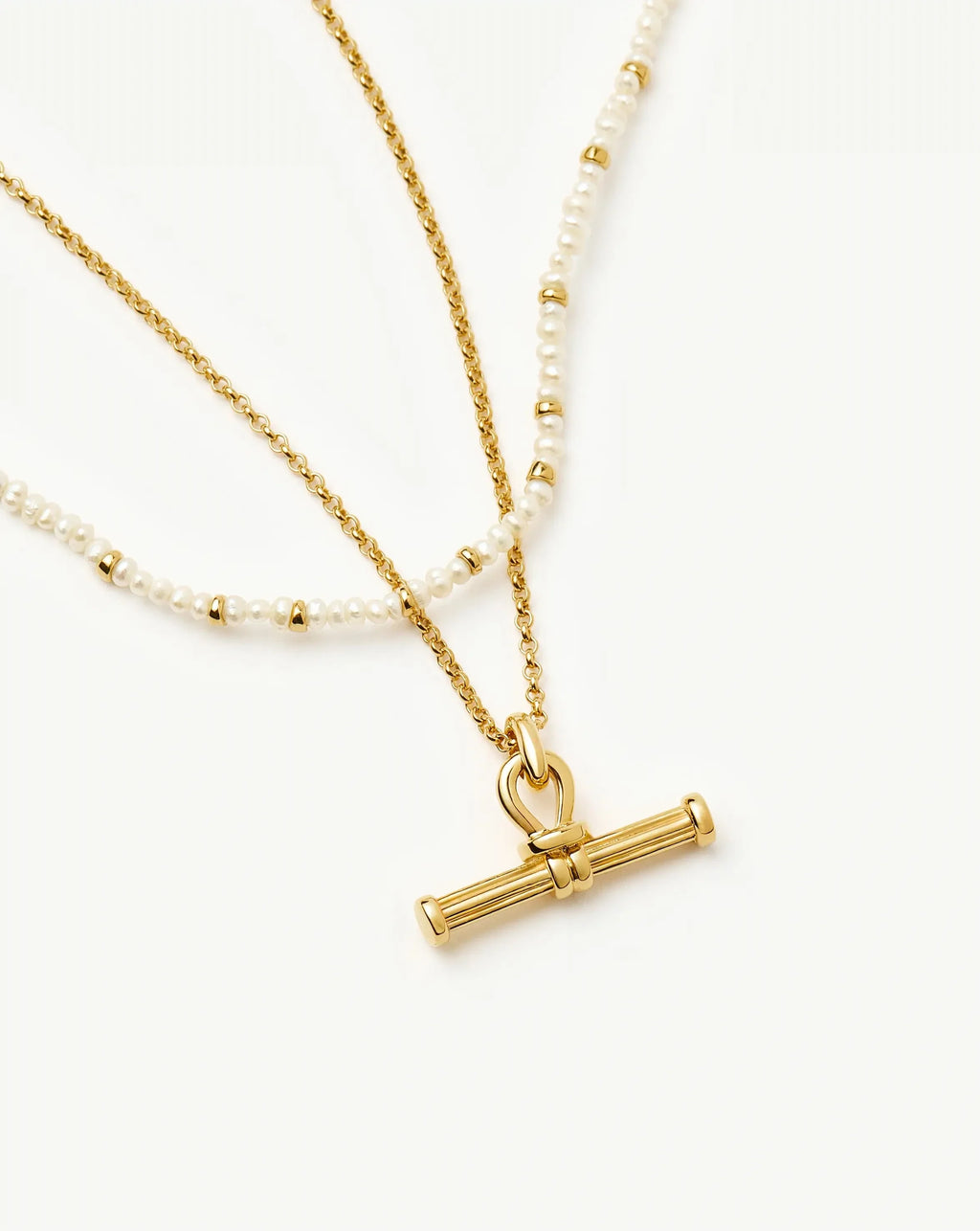 The Andy Everyday Pearl Set | 18ct Gold Plated, Pearl