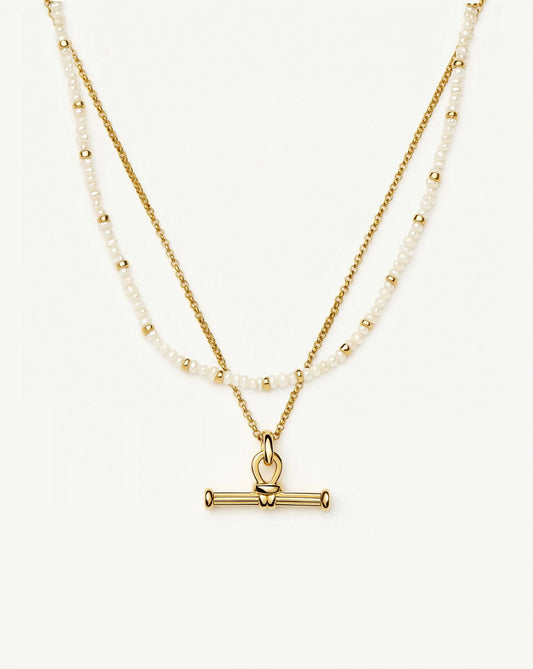 The Andy Everyday Pearl Set | 18ct Gold Plated, Pearl