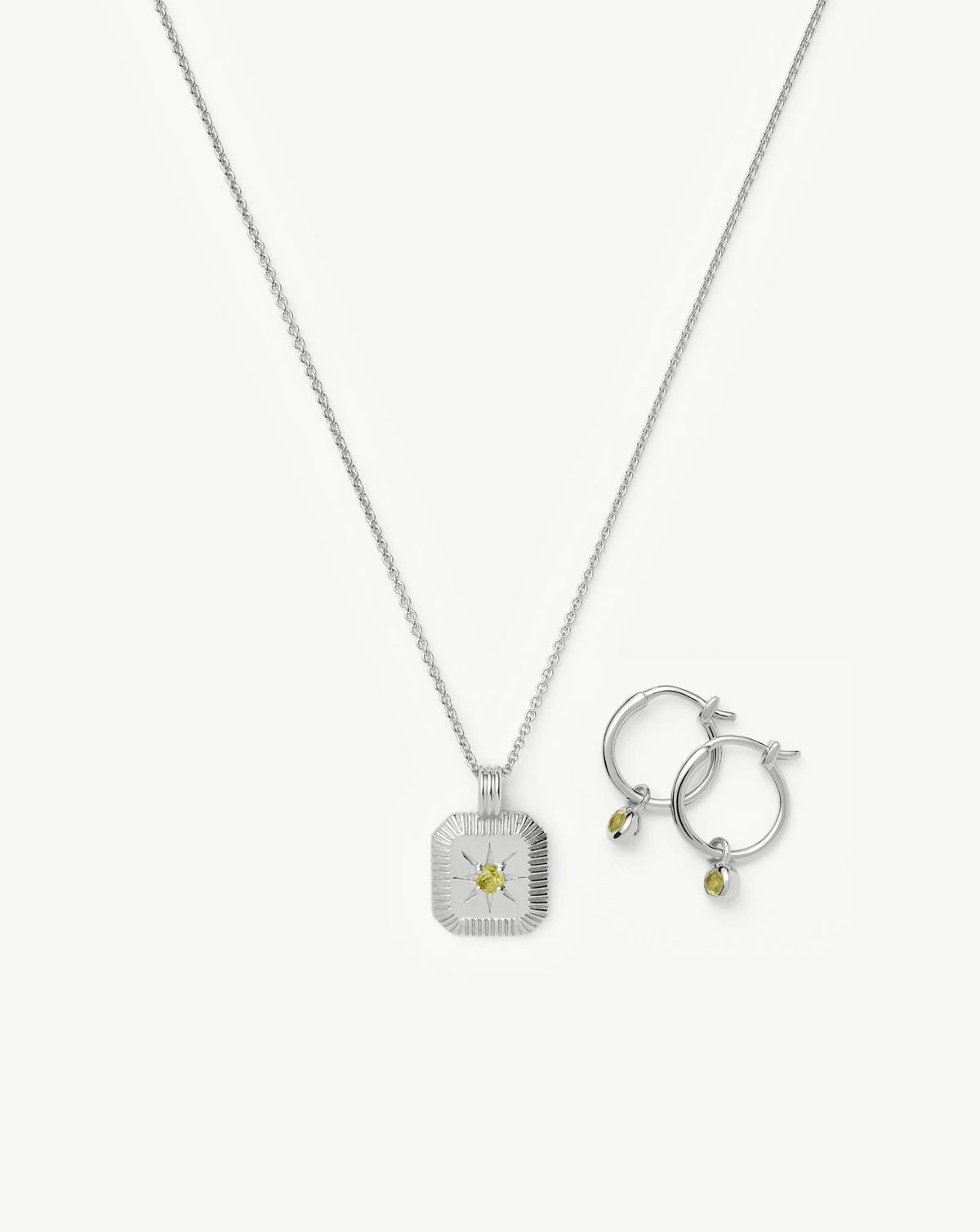 The Meaningful August Birthstone Set | Sterling Silver/Peridot