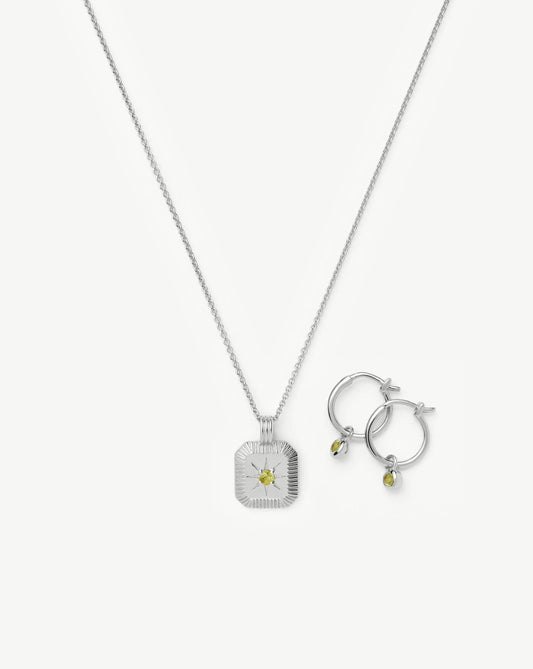 The Meaningful August Birthstone Set | Sterling Silver/Peridot