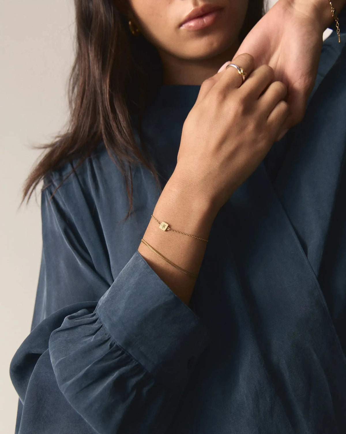 August Birthstone Slider Bracelet | 18ct Gold Plated/Peridot