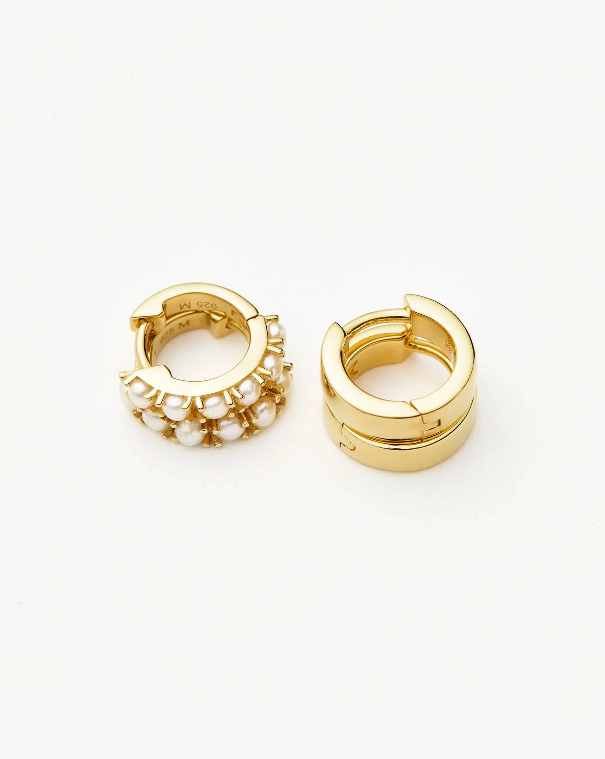 The Pearl-fect Duo Earring Set | 18ct Gold Plated Vermeil / Pearl