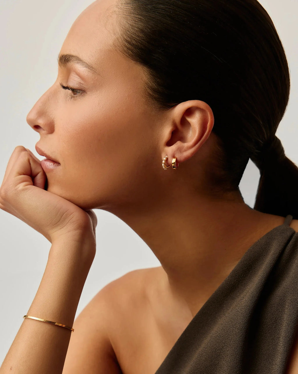 The Pearl-fect Duo Earring Set | 18ct Gold Plated Vermeil / Pearl