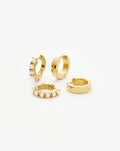 The Pearl-fect Duo Earring Set | 18ct Gold Plated Vermeil / Pearl