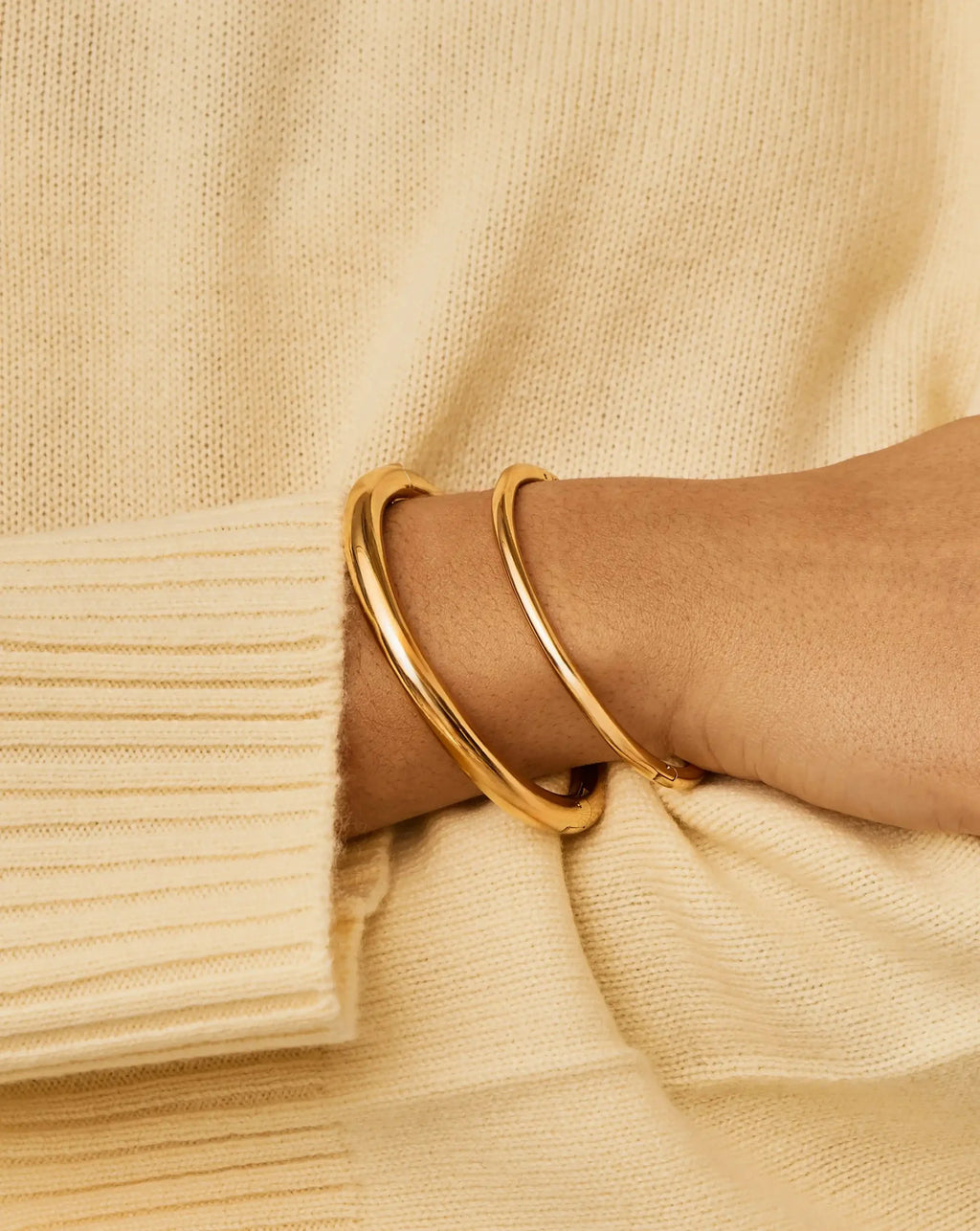 Chunky Bangle Set | 18ct Gold Plated