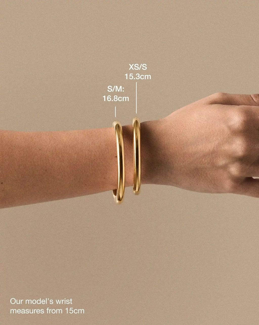 Chunky Round Hinged Bangle | 18ct Gold Plated