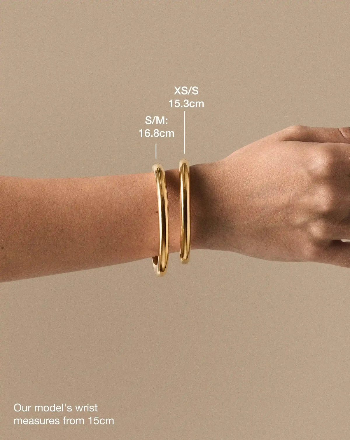 Chunky Round Hinged Bangle | 18ct Gold Plated