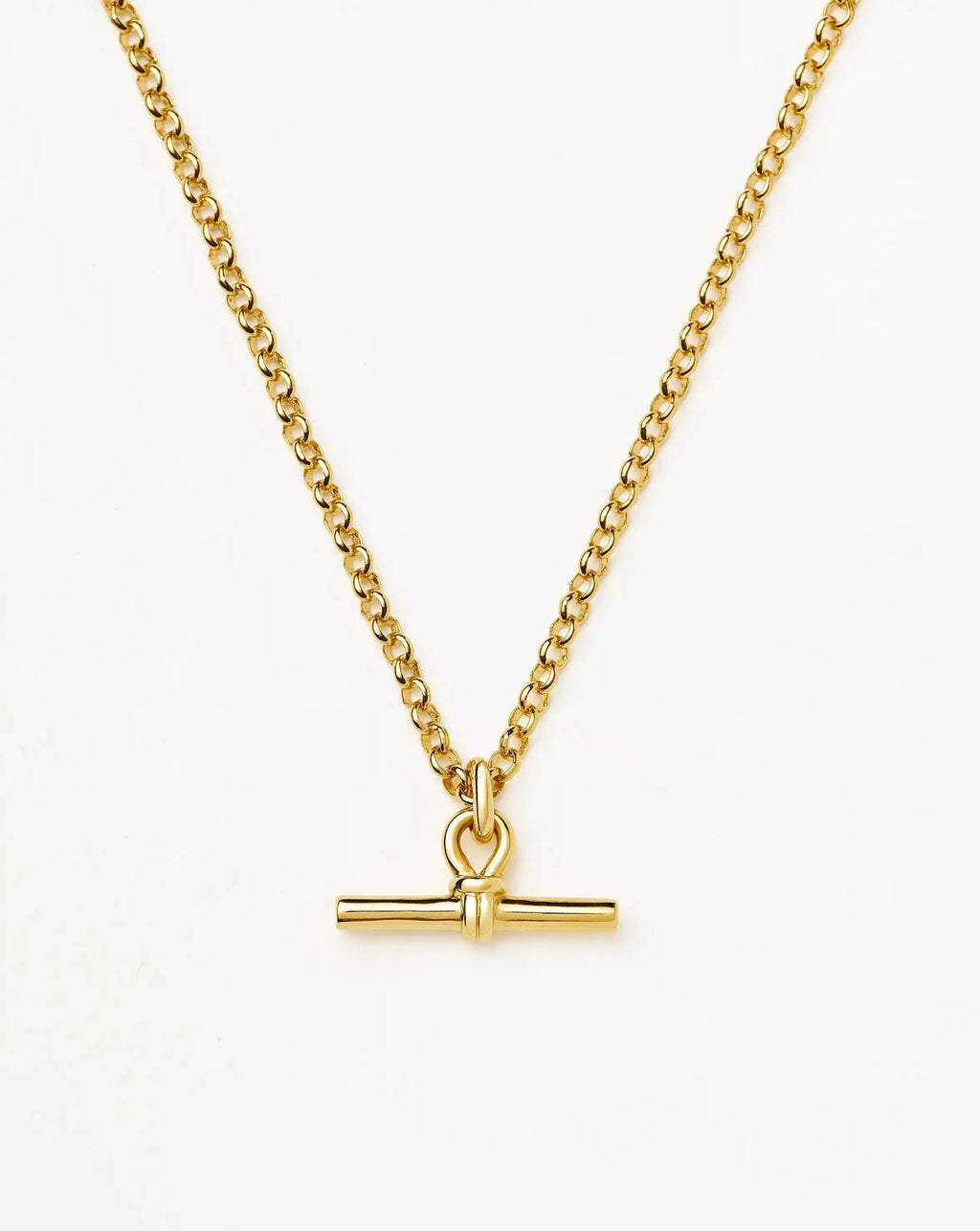 Chunky T-Bar Chain Necklace | 18ct Gold Plated
