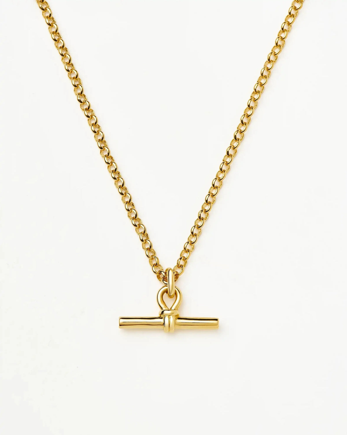 Chunky T-Bar Chain Necklace | 18ct Gold Plated