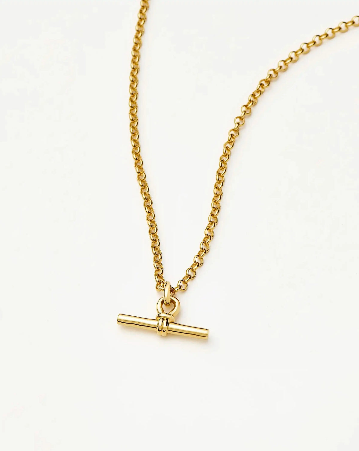 Chunky T-Bar Chain Necklace | 18ct Gold Plated