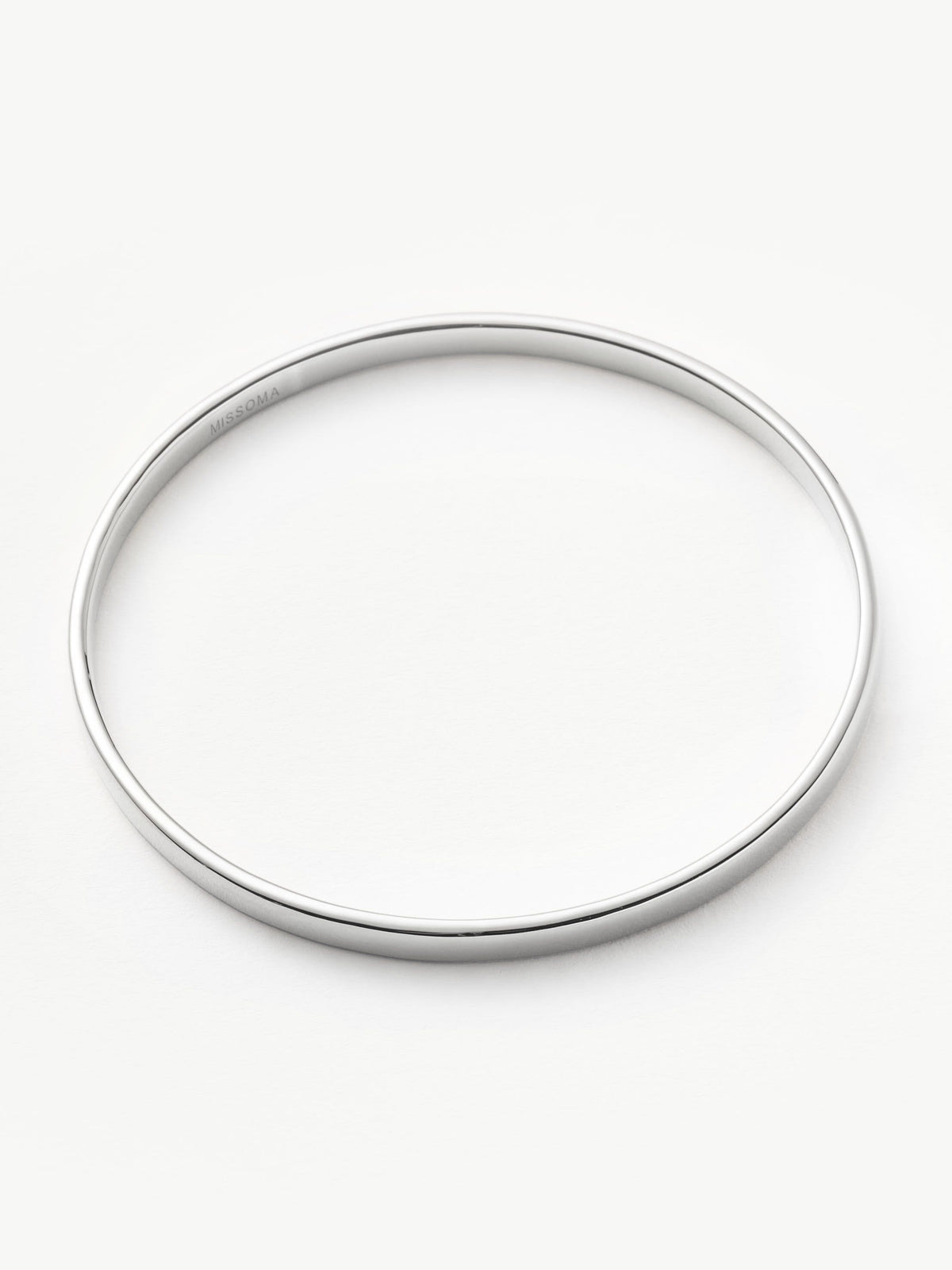 Classic Round Bangle | Silver Plated