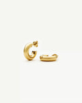 Classic Chubby Small Hoop Earrings | 18ct Gold Plated