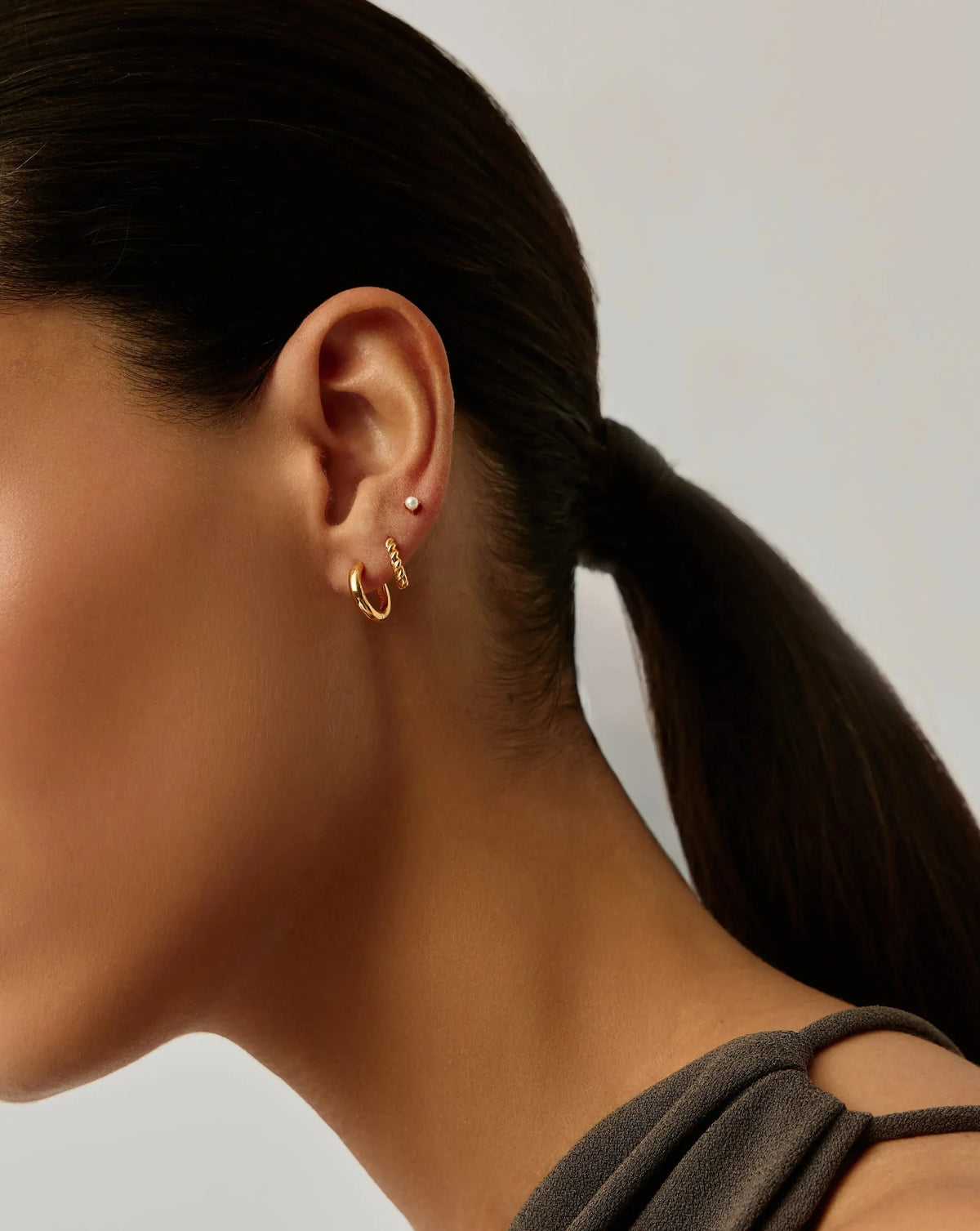 Classic Pearl Stud Earrings | 18ct Gold Vermeil/Pearl