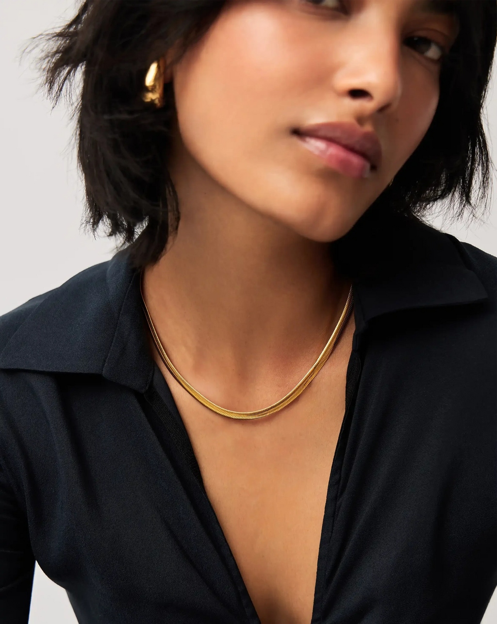 Classic Snake Chain Necklace | 18ct Gold Plated
