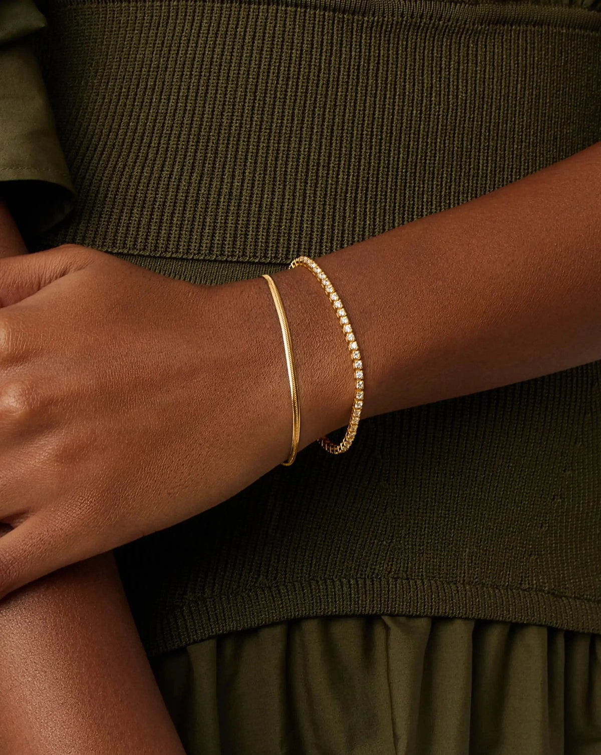 The Meet Your Match Bracelet Set  | 18ct Gold Vermeil/18ct Gold Plated