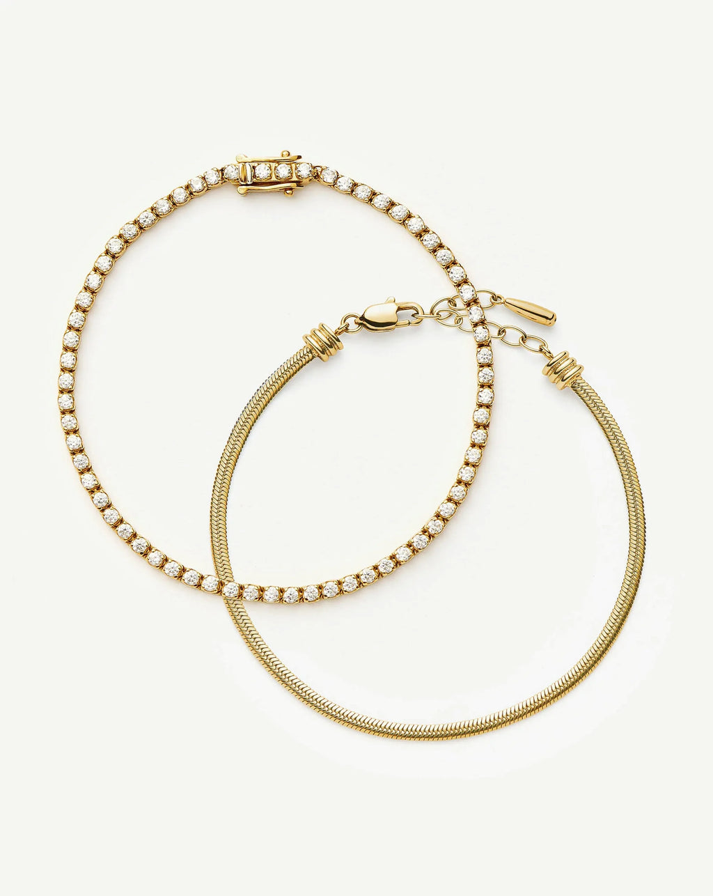 The Meet Your Match Bracelet Set  | 18ct Gold Vermeil/18ct Gold Plated
