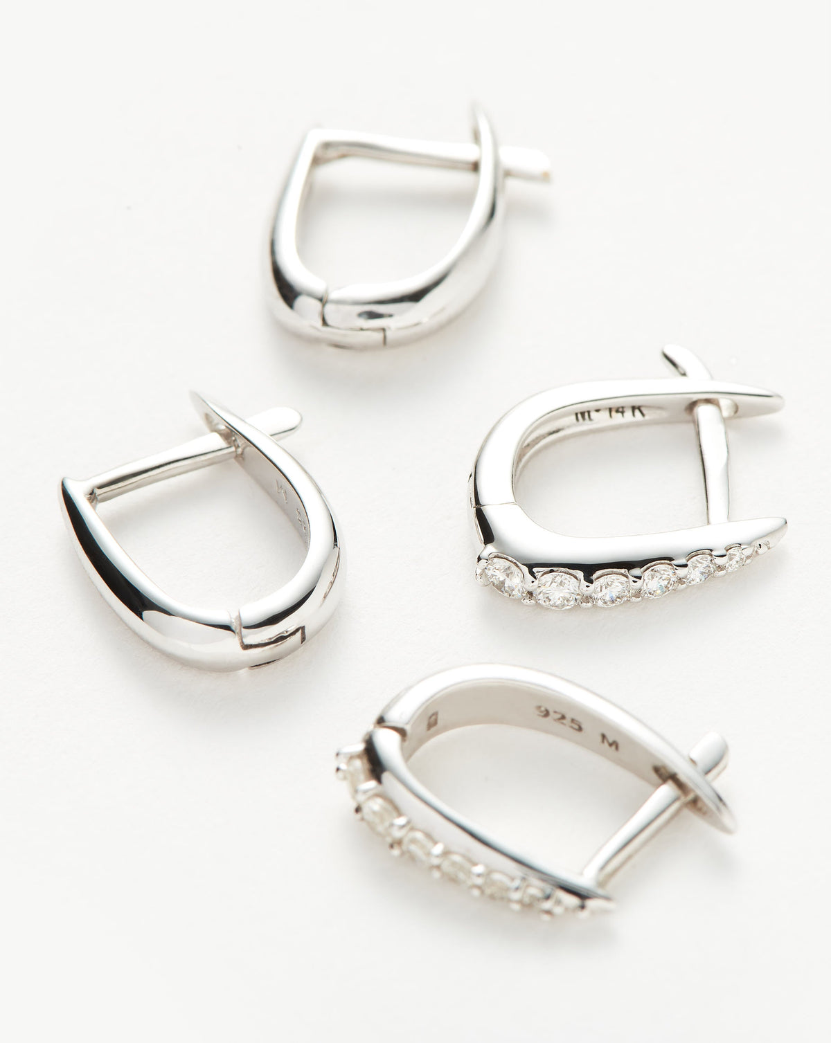 The Daily Huggie Set | Sterling Silver