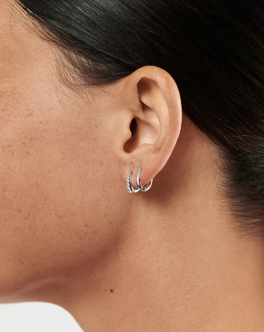 Claw Huggies | Silver Plated