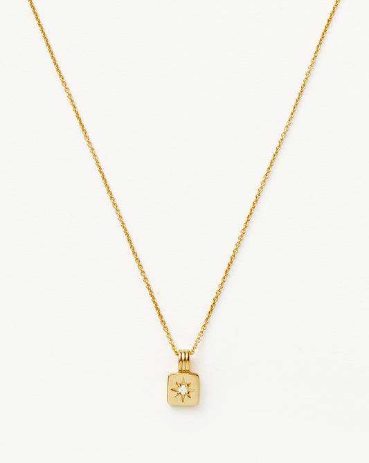 Mini Star Ridge Pendant Necklace | 18ct Gold Vermeil