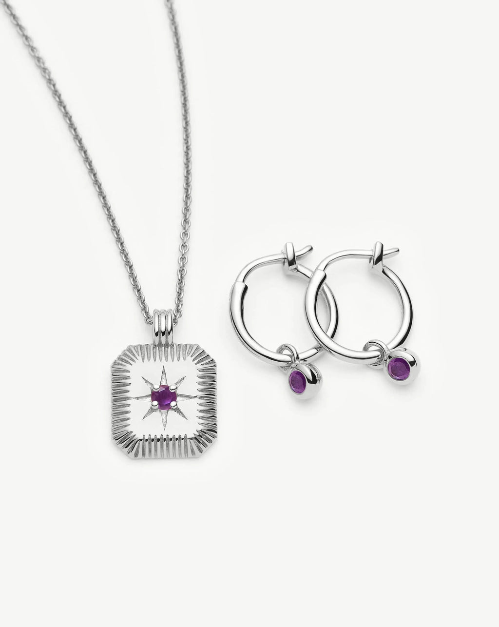 The Meaningful February Birthstone Set | Sterling Silver/Amethyst