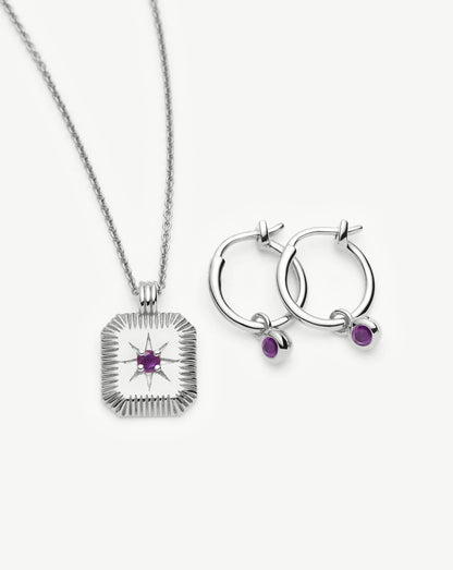 The Meaningful February Birthstone Set | Sterling Silver/Amethyst