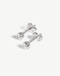 Solid Gold Classic Solitaire Stud Earrings