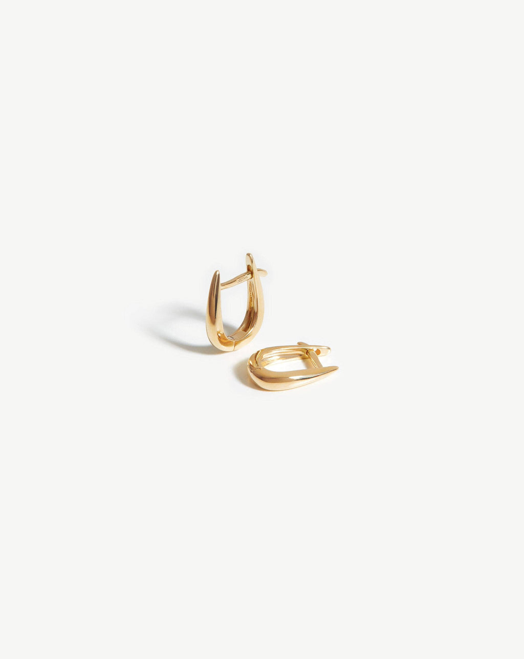 Solid Gold Claw Huggies | 9ct Solid Yellow Gold