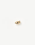 Solid Gold Evil Eye Single Stud Earring