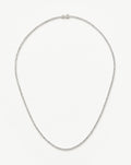 Solid Gold Diamond Tennis Necklace | 14ct Solid White Gold Diamond