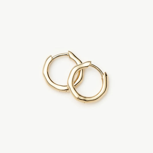 Solid Gold Huggies | 9ct Solid Yellow Gold