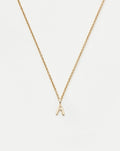 Solid Gold Initial Mini Pendant Necklace - A | 14ct Solid Gold
