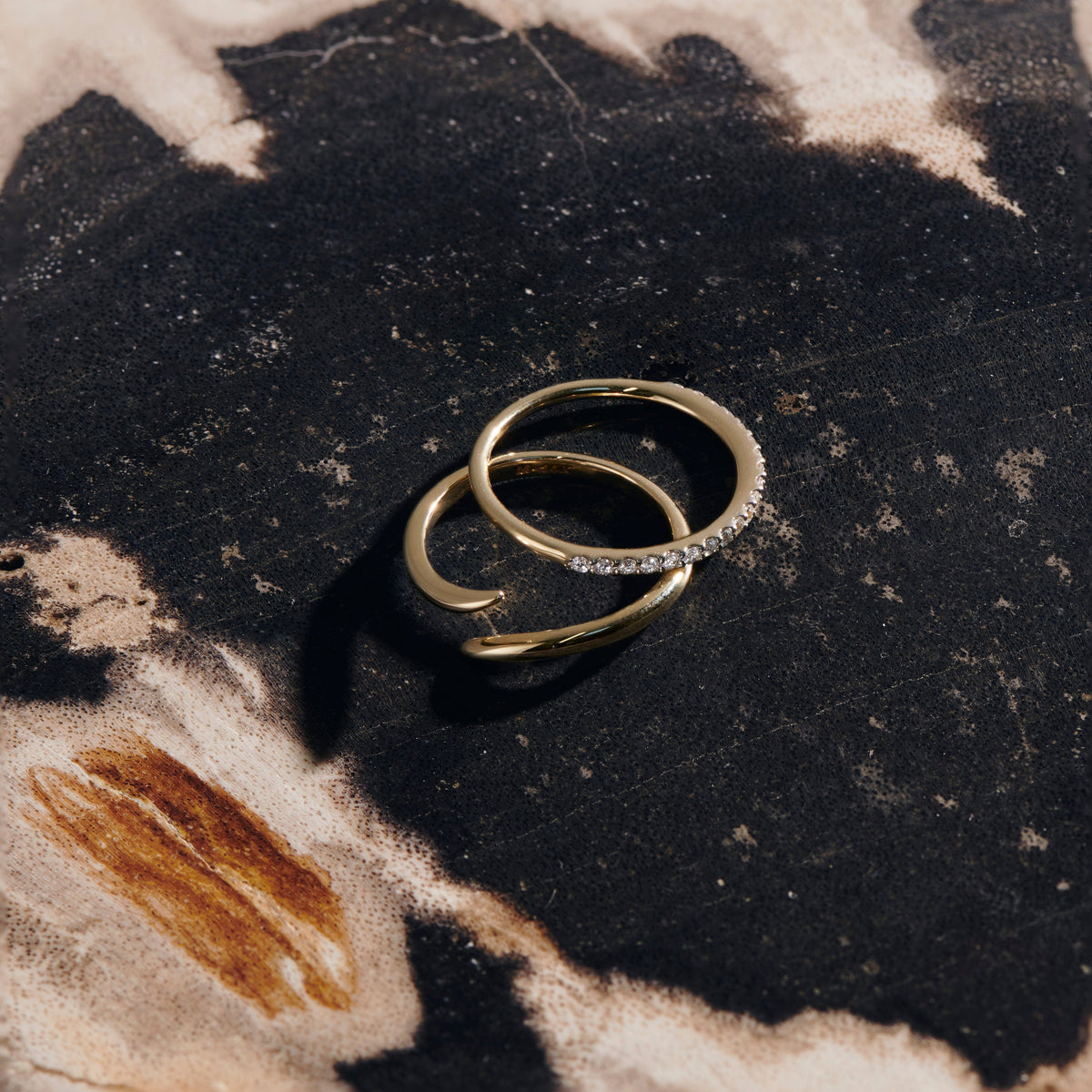 Solid Gold Open Claw Ring | 9ct Solid Yellow Gold