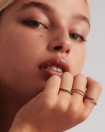 Solid Gold Rope Ring | 9ct Solid Yellow Gold