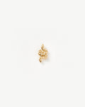 Solid Gold Snake Single Stud Earring