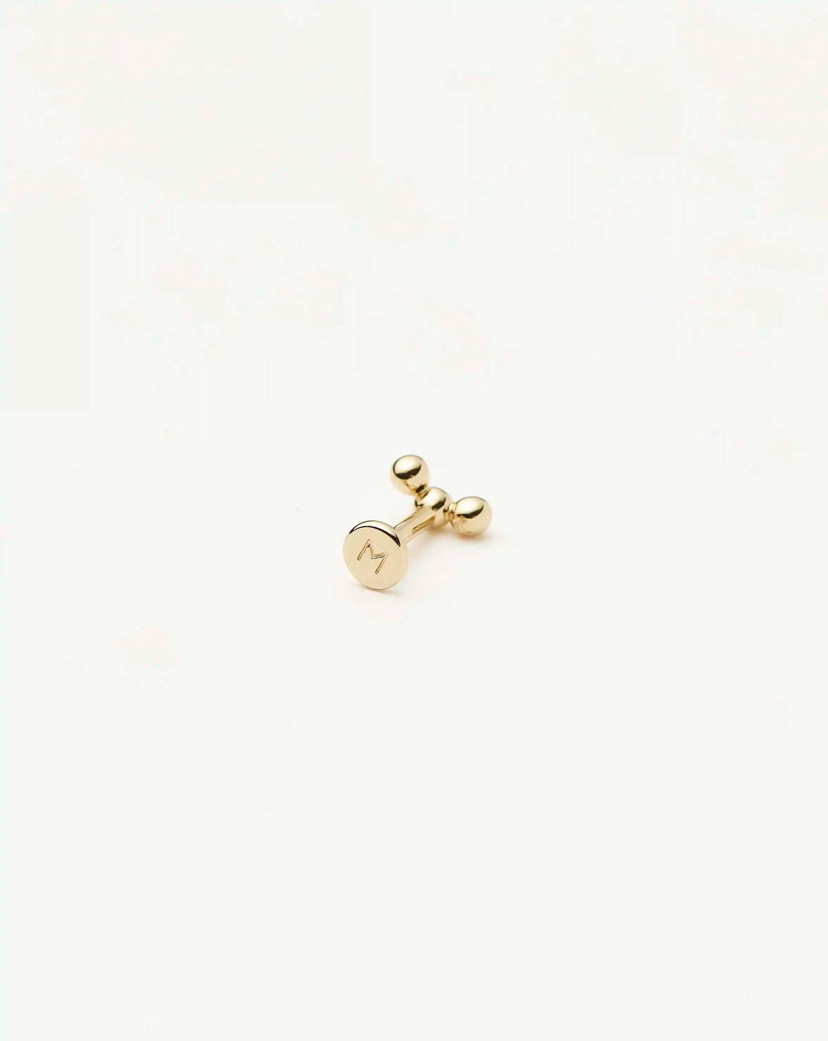 Solid Gold Trio Flat Back Stud Earring | 9ct Solid Yellow Gold
