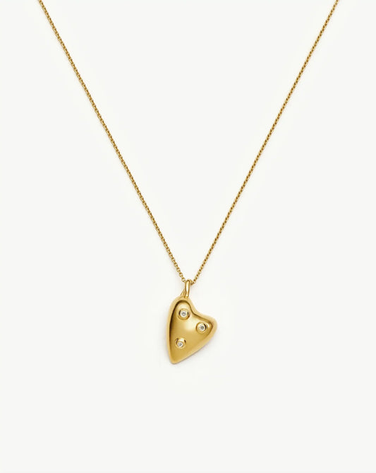 Harris Reed All My Heart Necklace | 18ct Gold Plated/Cubic Zirconia