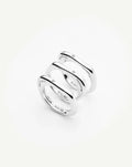 Harris Reed Self-Love Stacking Rings | Silver Plated/Cubic Zirconia