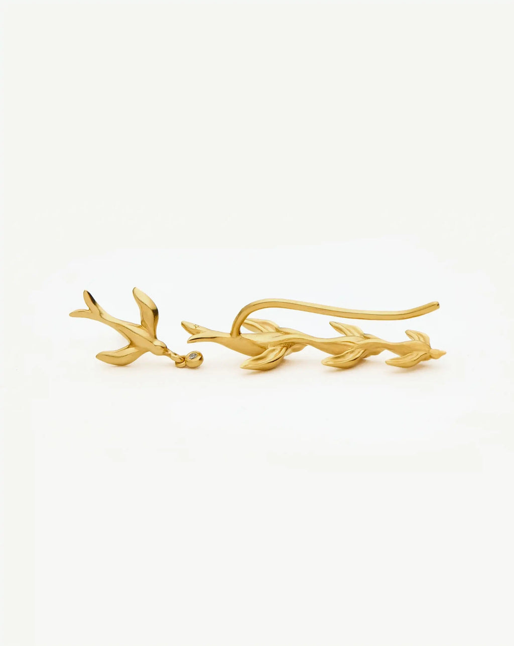 Harris Reed Taking Flight Ear Climbers | 18ct Gold Plated/Cubic Zirconia