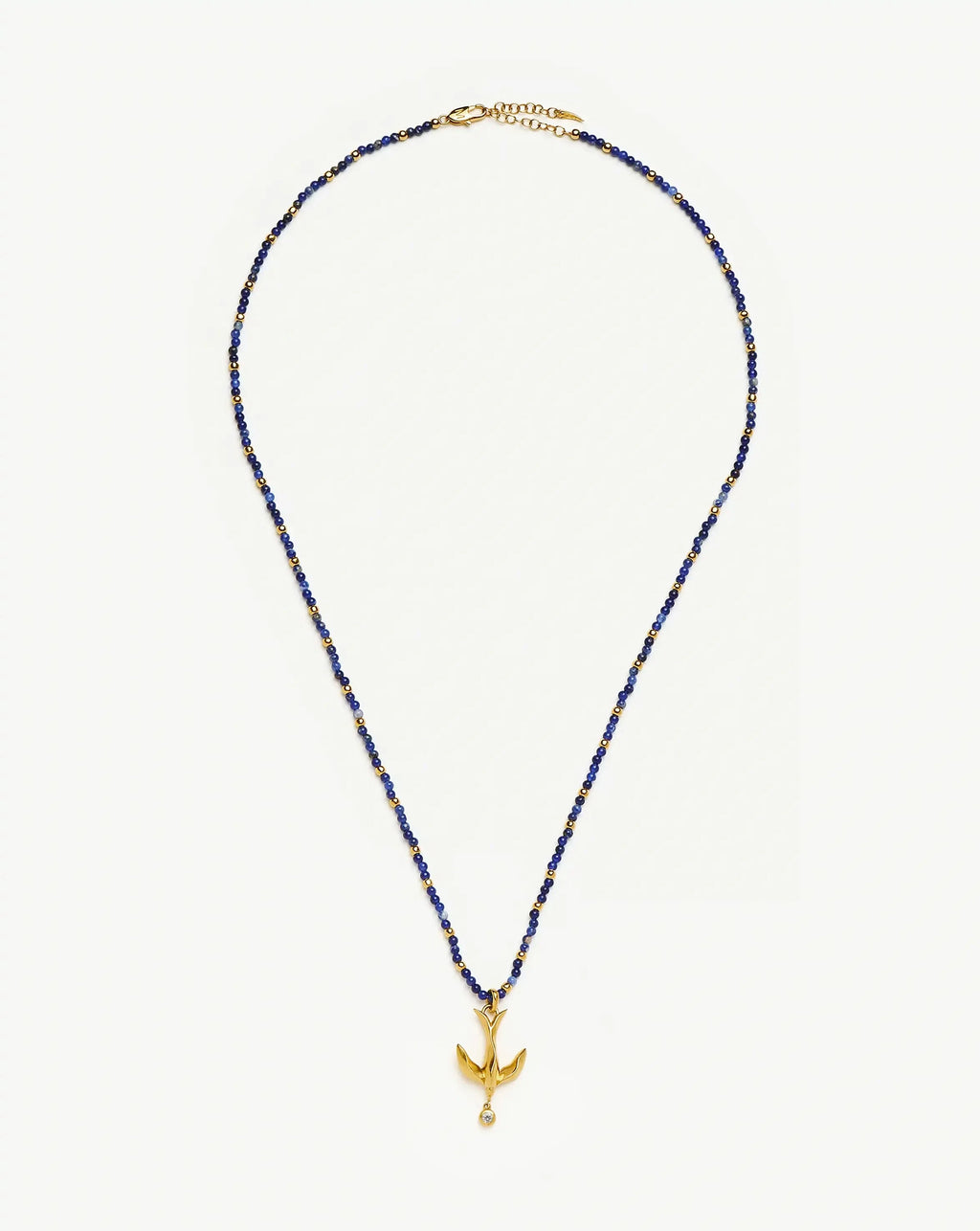 Harris Reed Taking Flight Keepsake Necklace | 18ct Gold Plated/Blue Sodalite