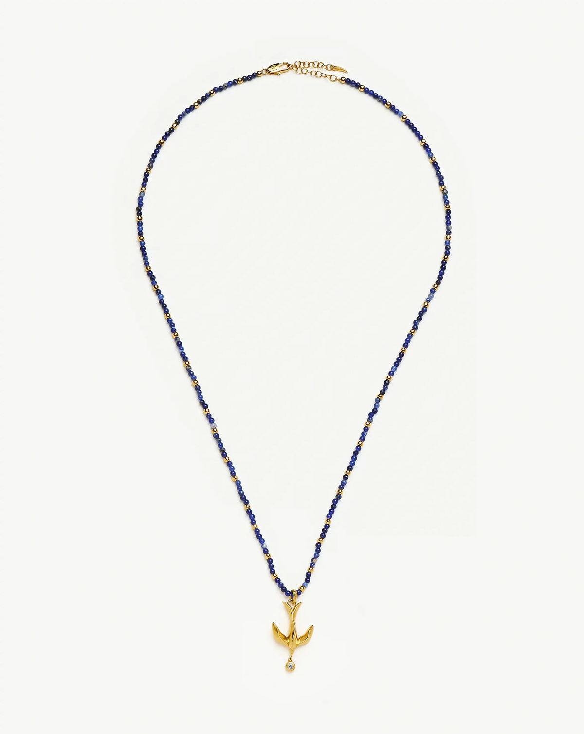 Harris Reed Taking Flight Keepsake Necklace | 18ct Gold Plated/Blue Sodalite