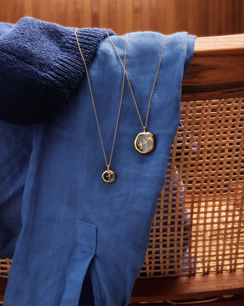 Harris Reed Taking Flight Pendant | 18ct Gold Plated/Crystal Quartz,Cubic Zirconia