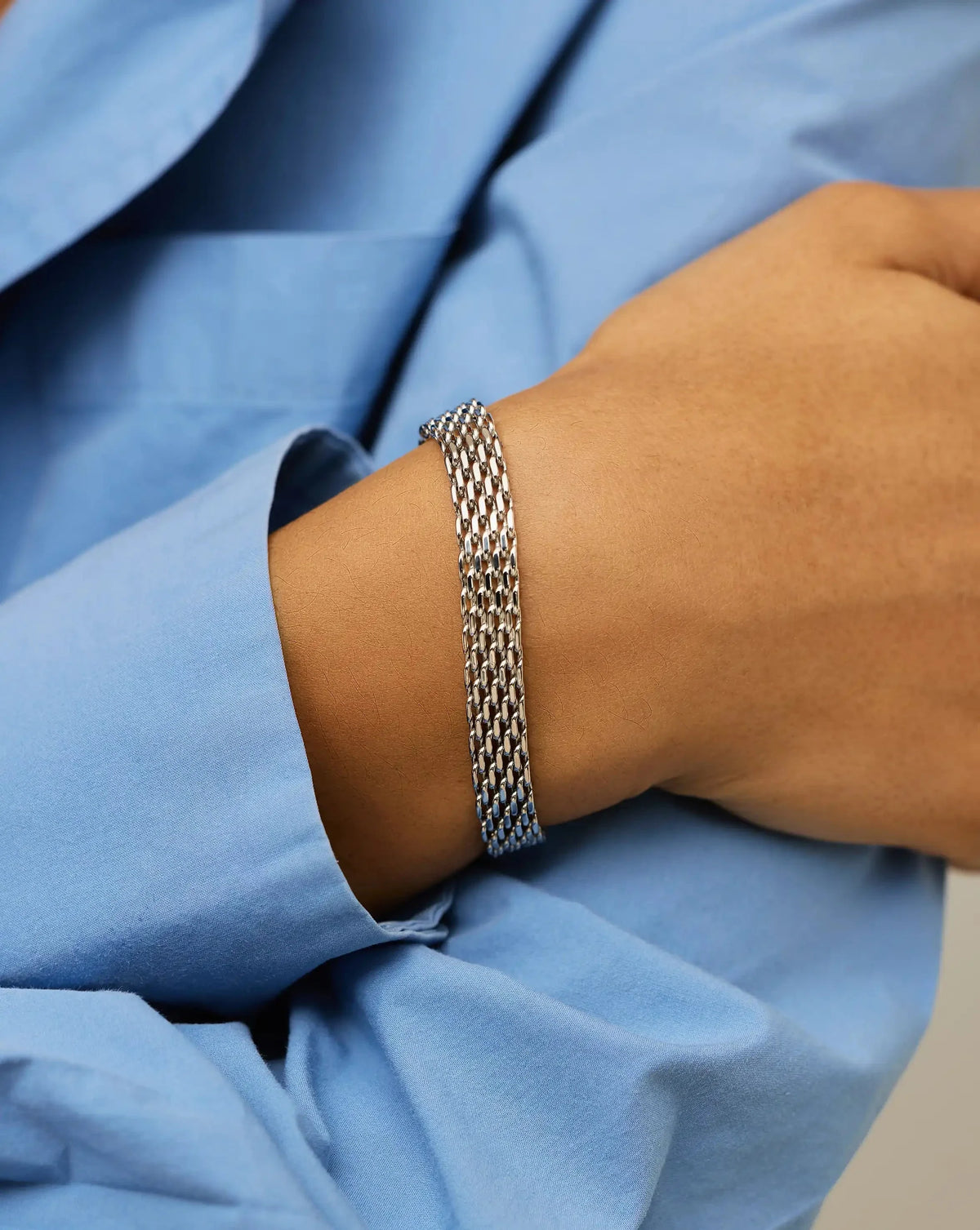 Heirloom Chain Bracelet | Platinum Plated