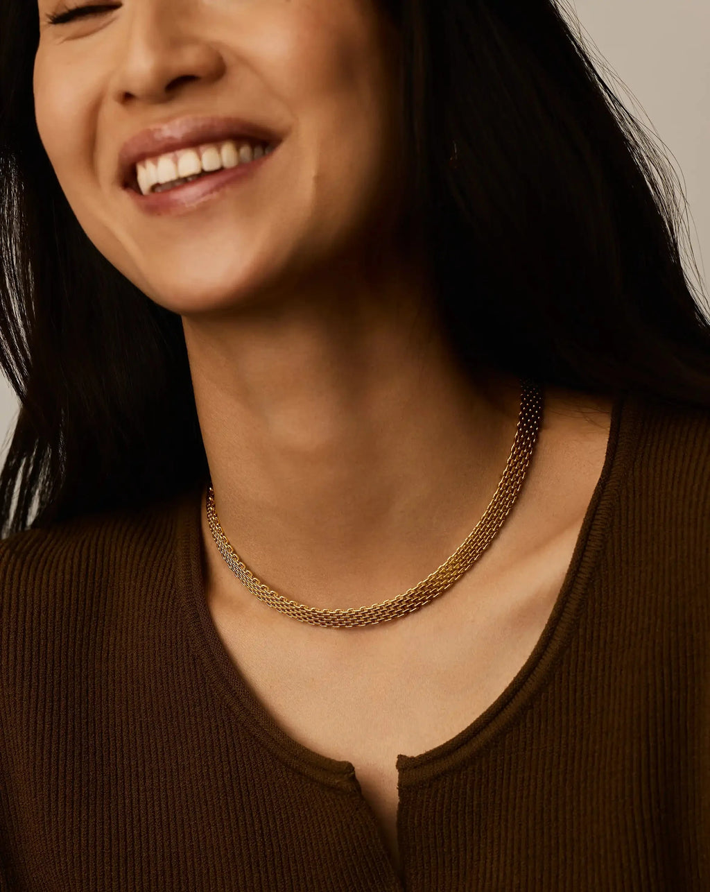 Heirloom Chain Choker Necklace | 18ct Gold Plated