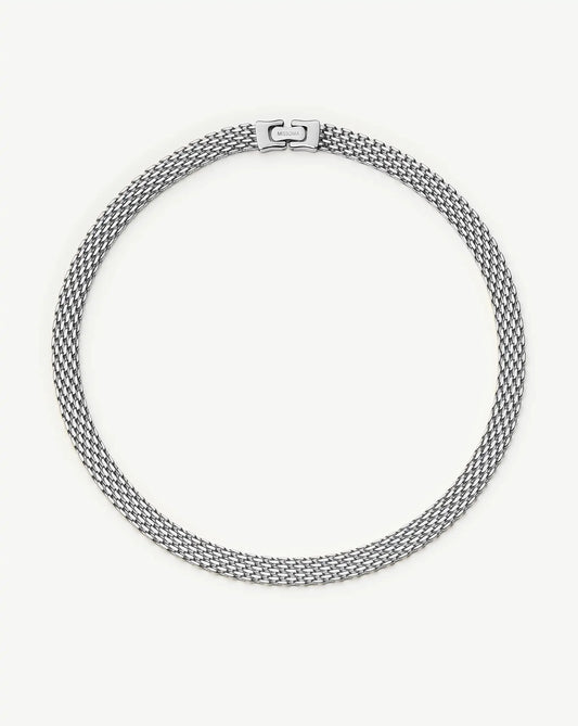 Heirloom Chain Choker Necklace | Platinum Plated