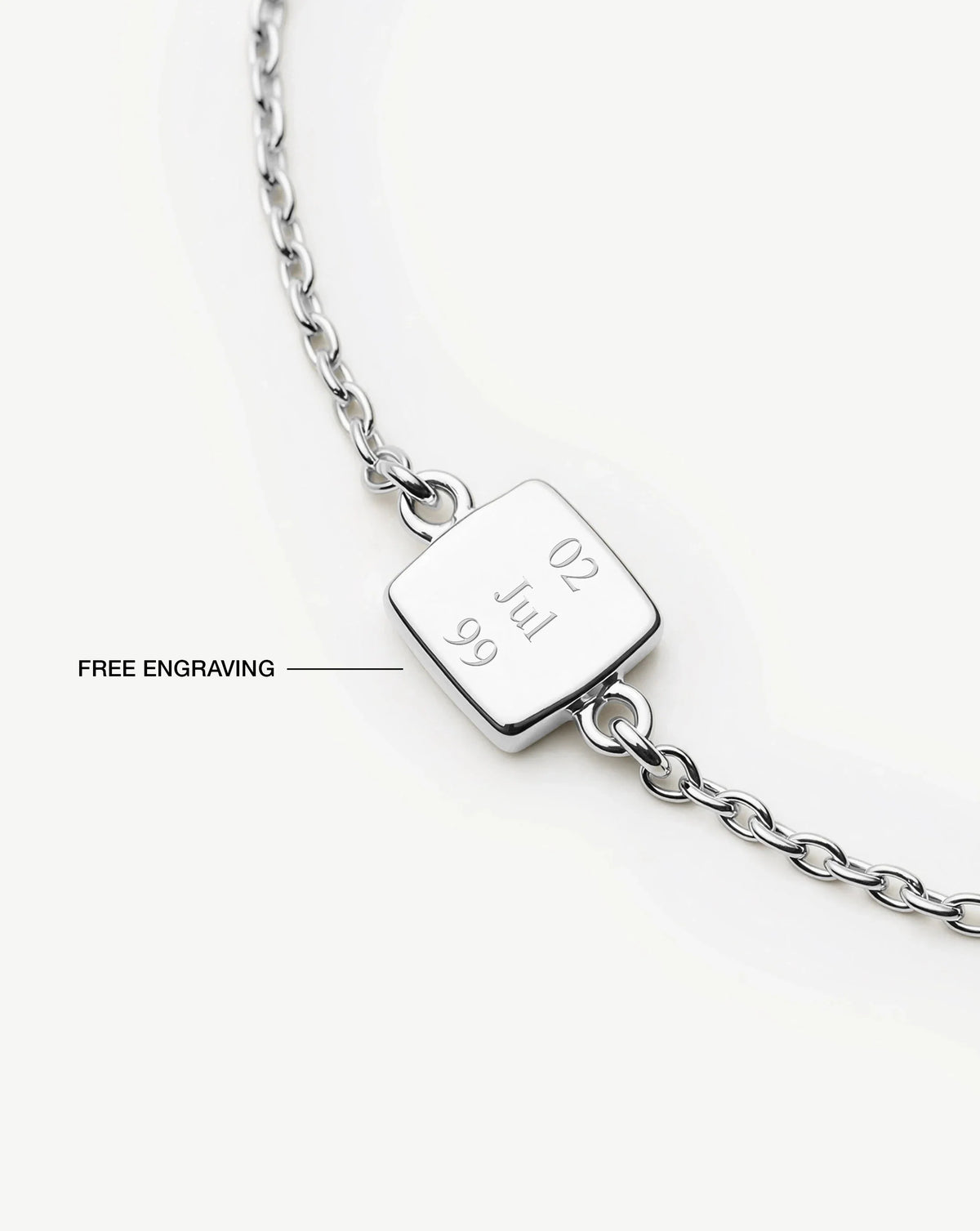 July Birthstone Slider Bracelet | Silver Plated/Ruby