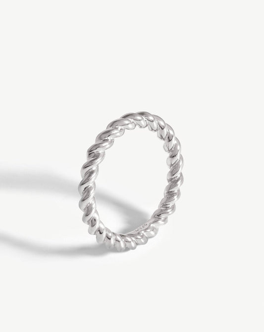 Lasso Stacking Ring | Silver Plated