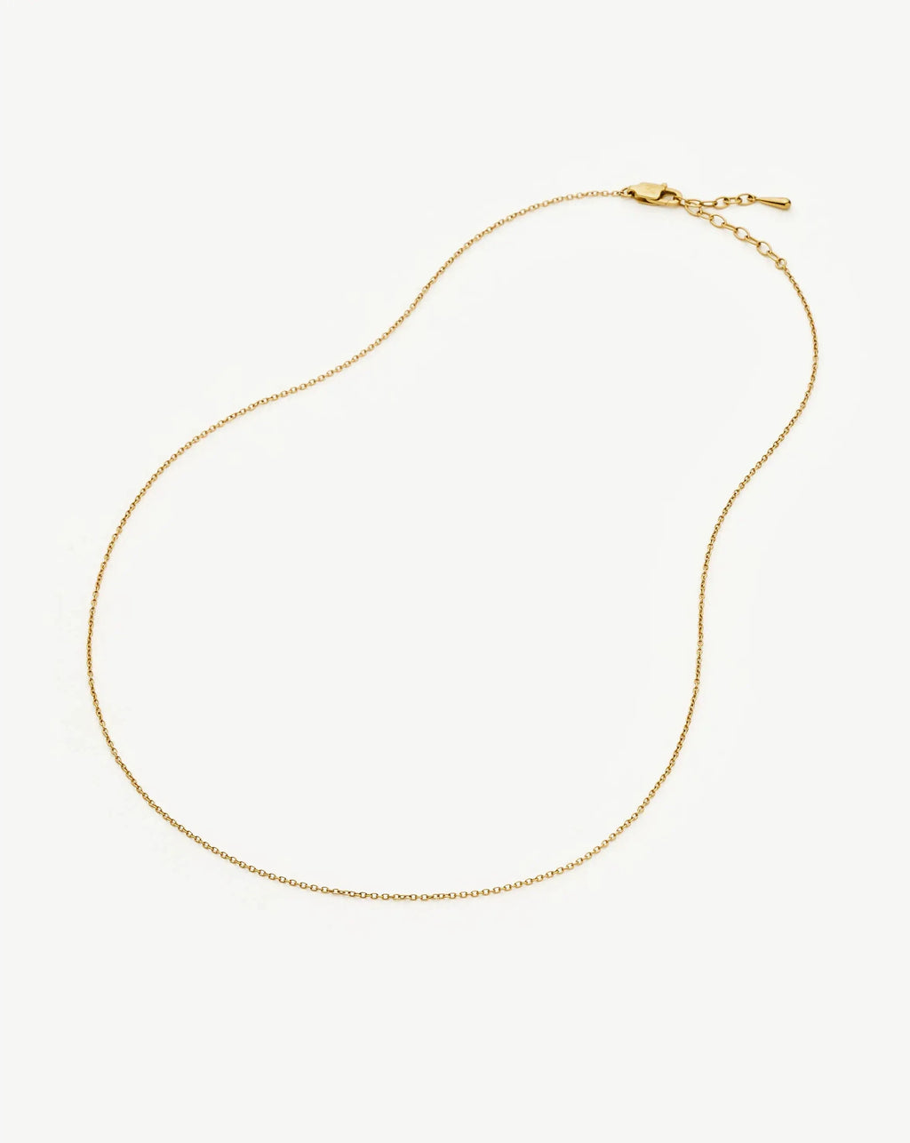 Long Trace Chain Necklace | 18ct Gold Plated