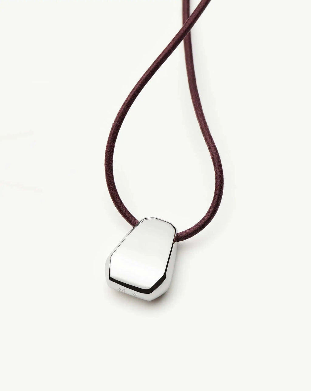 Lucy Williams Arco Cord Necklace | Silver Plated