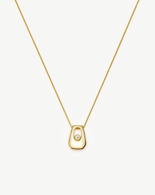 Lucy Williams Arco Pendant Necklace | 18ct Gold Vermeil
