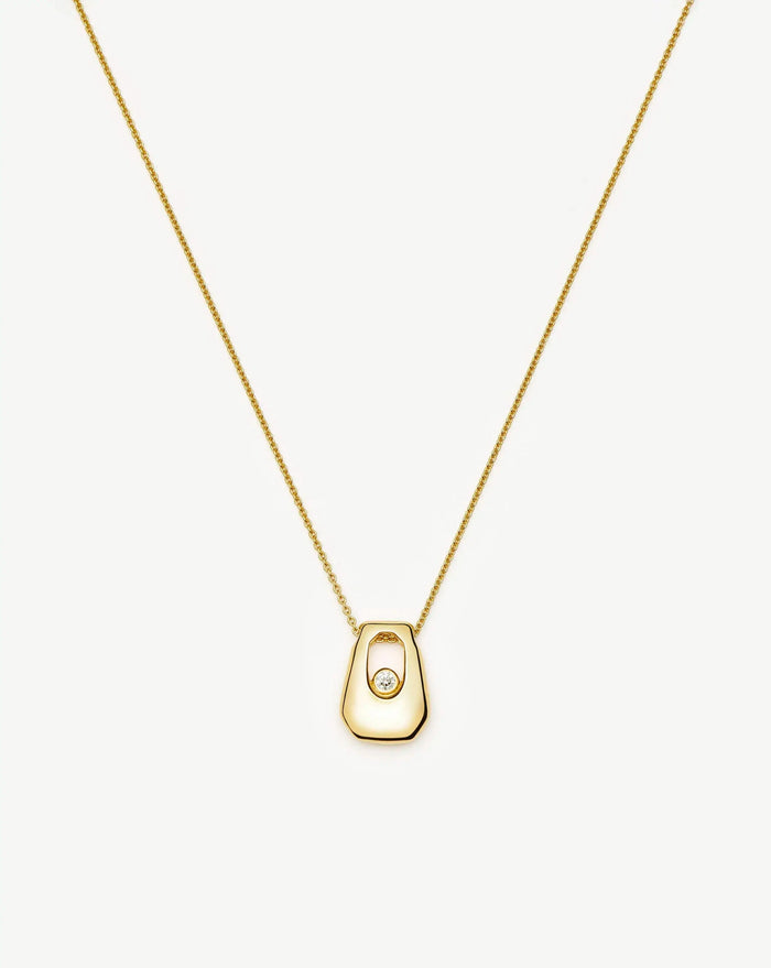 Lucy Williams Arco Pendant Necklace | 18ct Gold Vermeil